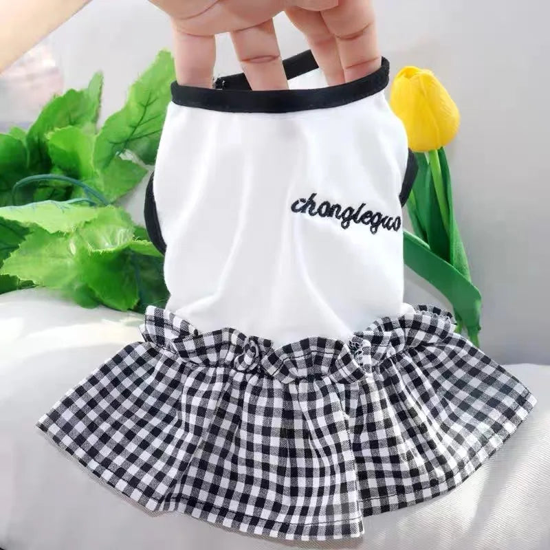 Strawberry Print Pet Dog Dress | AXOIZ
