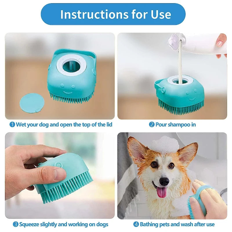 Pet shampoo brush l AXOIZ