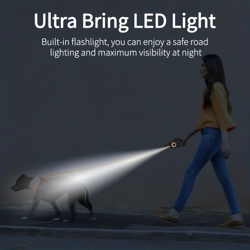 Retractable Dog Leash with Flashlight l AXOIZ