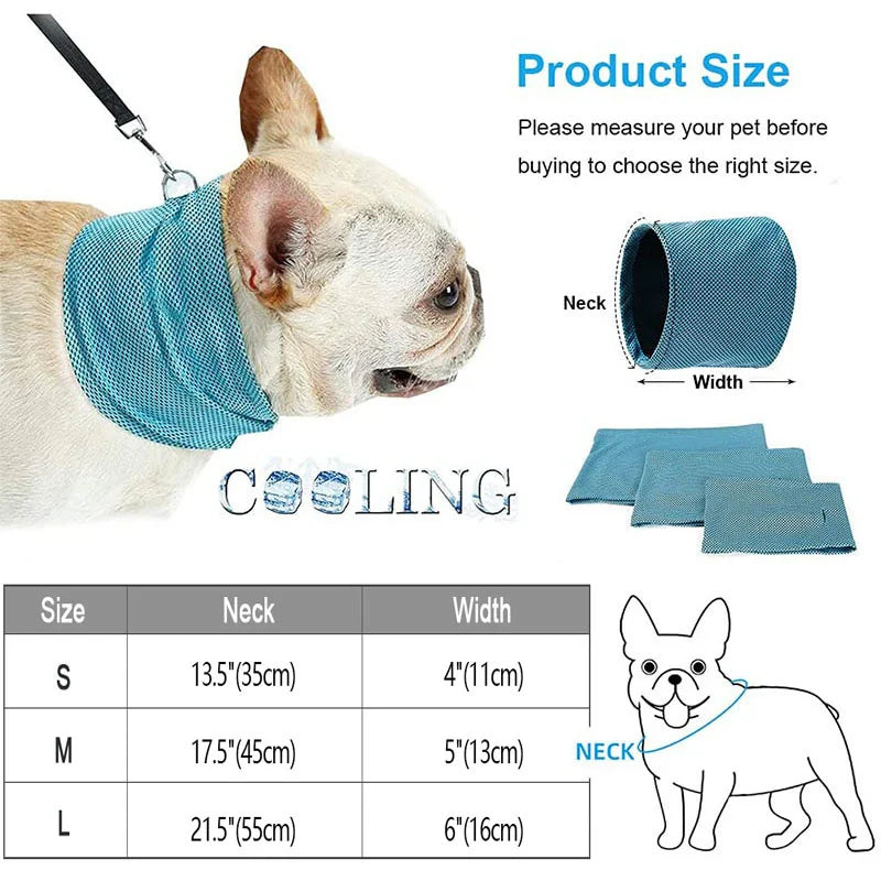 Summer Cooling Dog Collar Bandana | AXOIZ