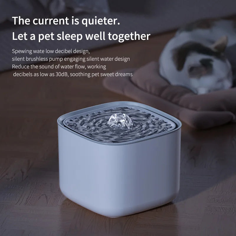 Fontaine à eau USB 3L pour animaux de compagnie l AXIZIOZ
