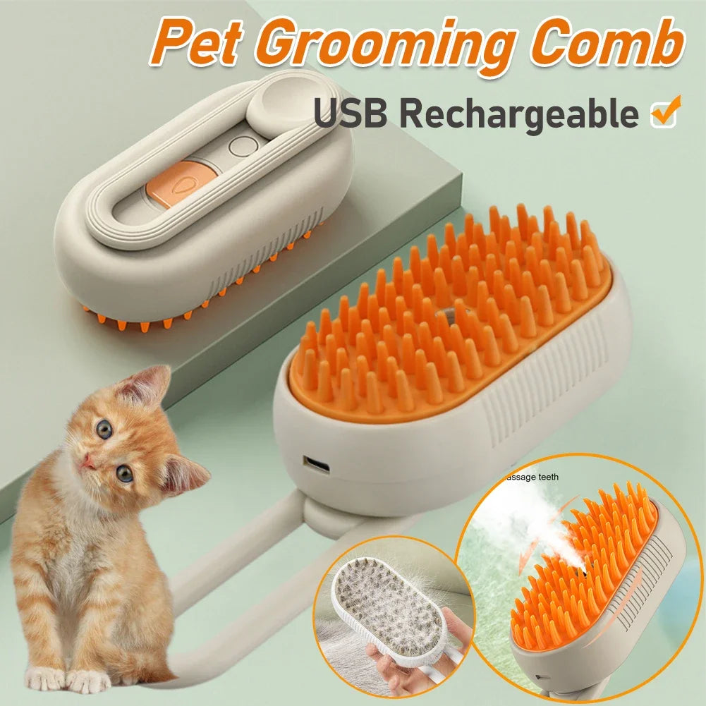 Pet Steam hair Brush l AXOIZ