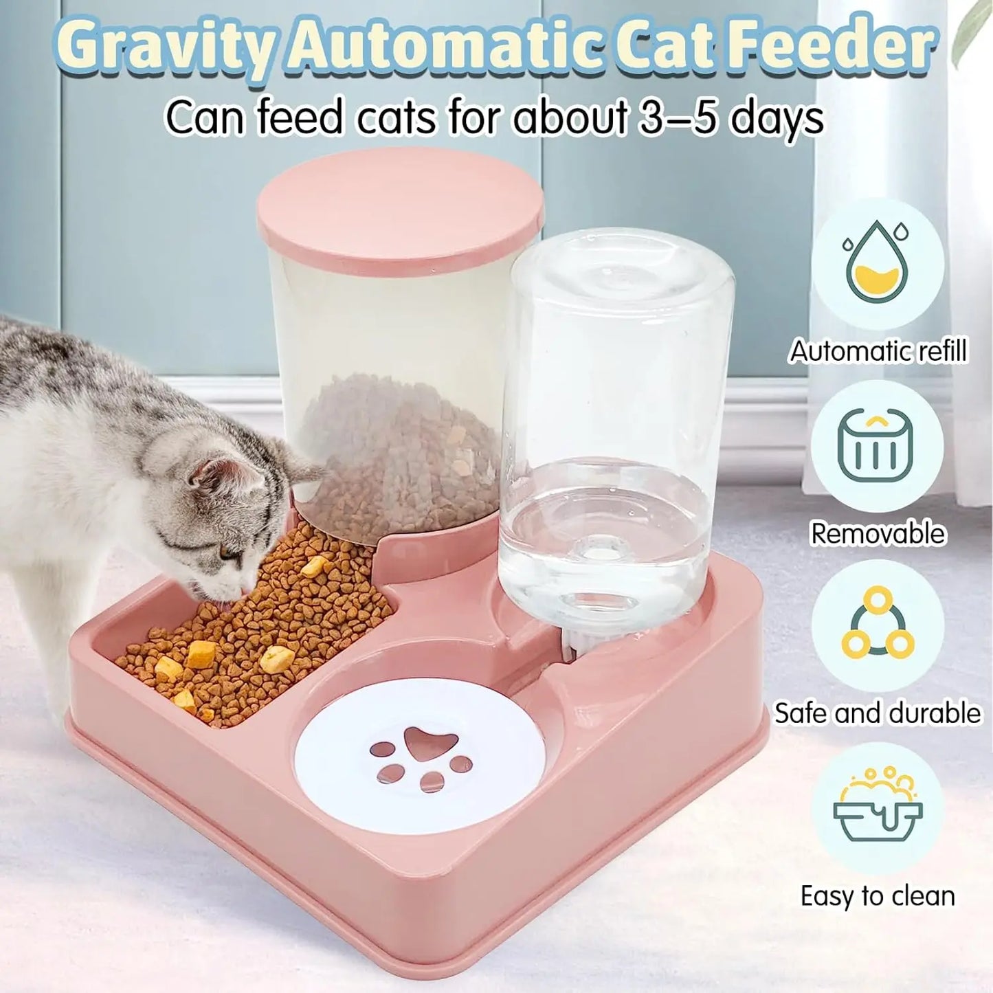 Distributeur automatique d'eau et de nourriture pour animaux | AXOIZ